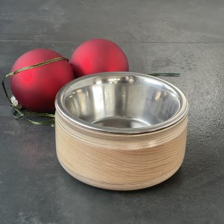 wood, bowl, food, cat, metal, handmade